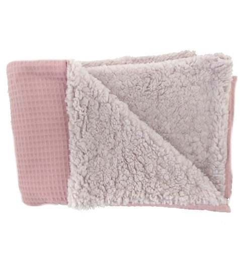 Dětská deka beránek starorůžová