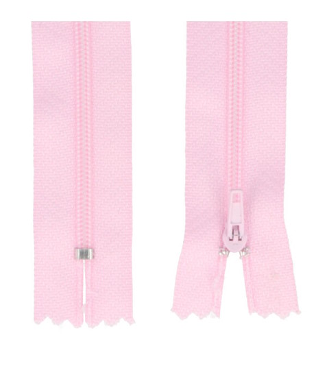 Spirálový zip šíře 3 mm délka 20 cm pinlock růžový