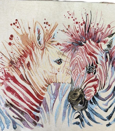 Zamilované zebry dekorační panel