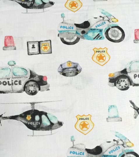 Bavlněná látka policie
