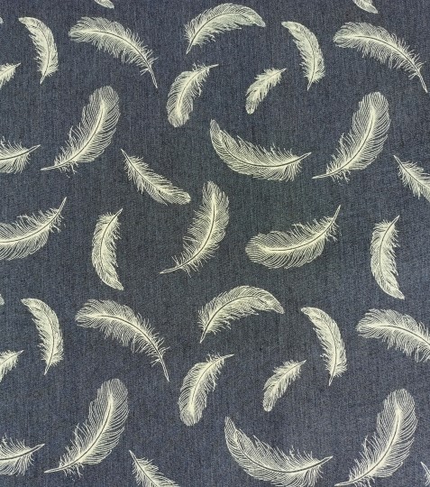 Jeans pružná peří