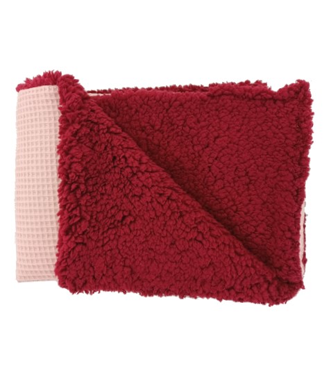 Dětská deka beránek vínový