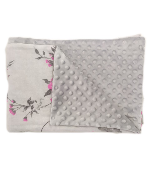 Dětská deka minky šedá světlá