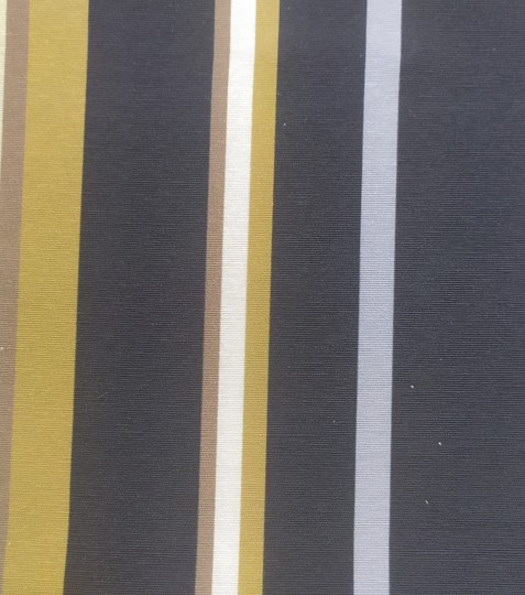 Dekorační látka pruhy hnědožluté