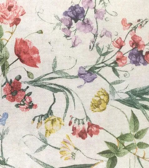 Dekorační látka luční kvítí