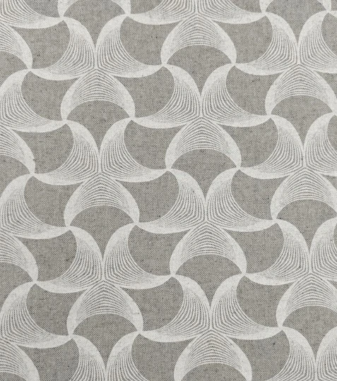 Dekorační látka vlnovky šedé