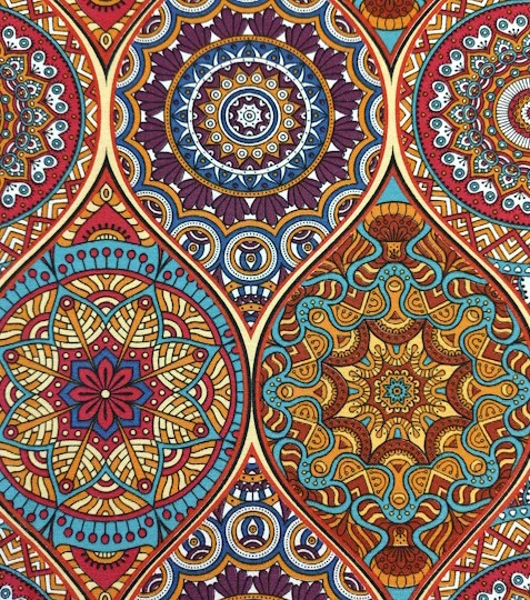 Dekorační látka mandaly