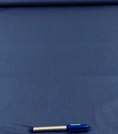 Bavlněná látka jednobarevná modrá jeans