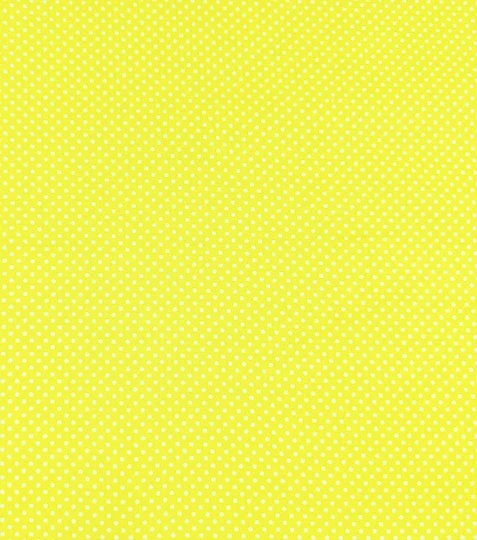 Bavlněná látka puntíky lemon 2mm