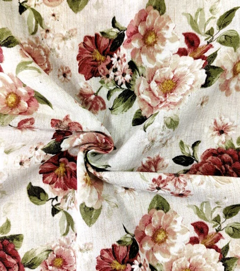 Dekorační látka růže červené Adda