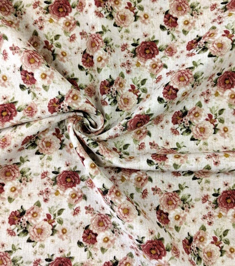 Dekorační látka růže červené Jane