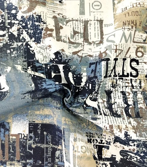 Dekorační látka noviny Vogel