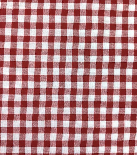 Bavlněný kanafas kostka červená 1 x 1 cm