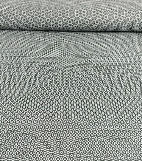 Bavlněná látka mini kopretinky na zelené