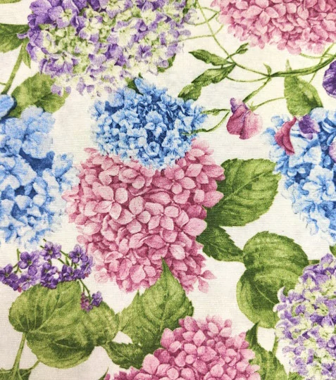 Dekorační látka hortenzie multicolor