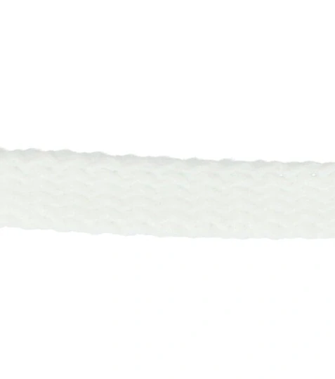 Šňůra pletená plochá černá šíře 8 mm délka 5 m