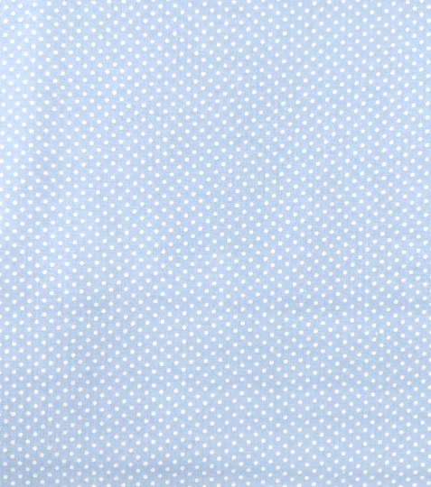 Bavlněná látka puntíky light blue 2mm