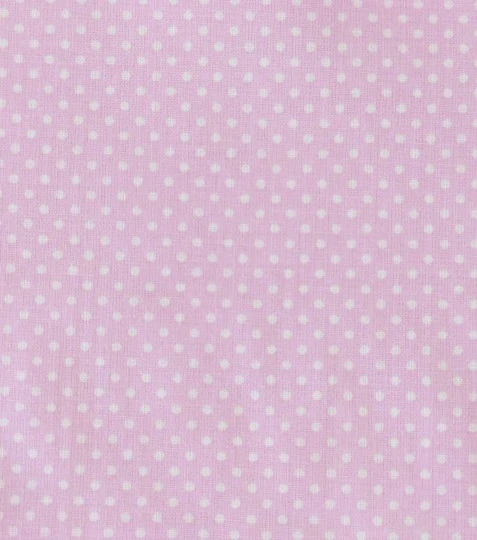 Bavlněná látka puntíky light rosa