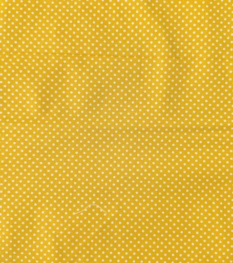 Bavlněná látka puntíky sun yellow 2 mm