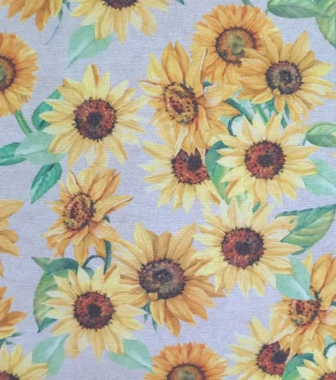 Dekorační polštář Slunečnice 45 x 45 cm