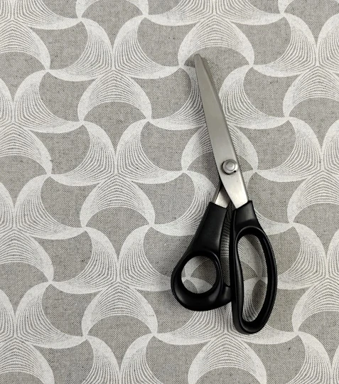 Dekorační látka vlnovky šedé