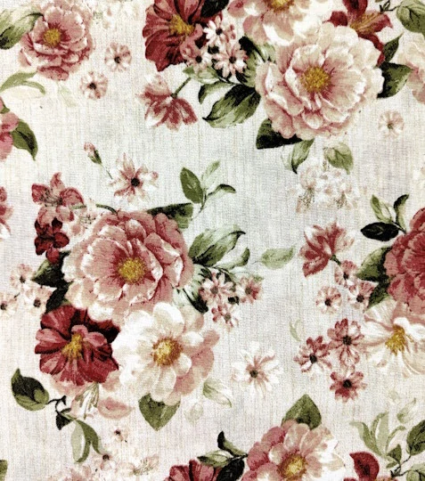 Dekorační látka růže červené Adda