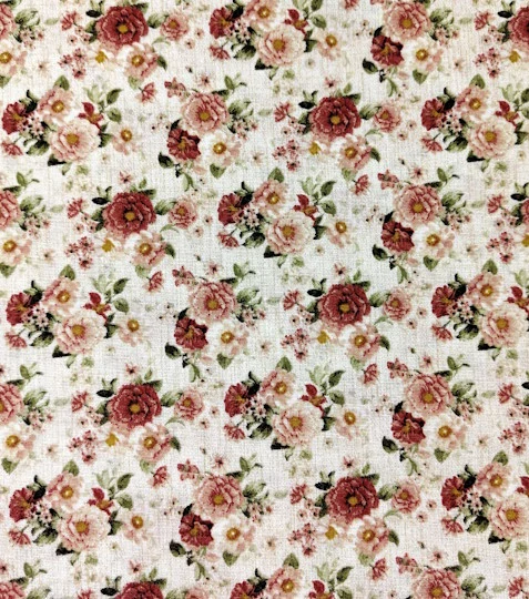 Dekorační látka růže červené Jane