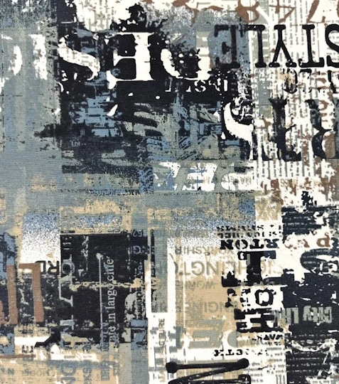 Dekorační látka noviny Vogel