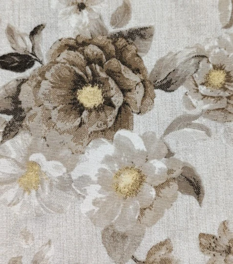 Dekorační látka růžičky Adda béžové