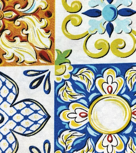 Dekorační látka majolika multicolor
