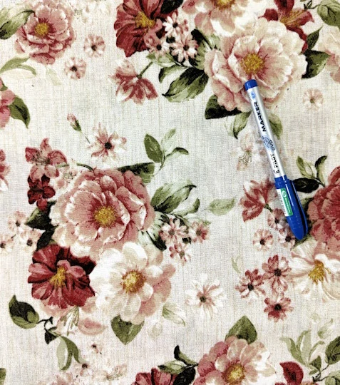 Dekorační látka růže červené Adda