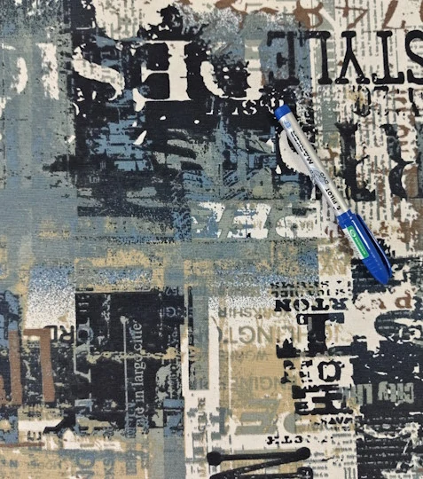 Dekorační látka noviny Vogel