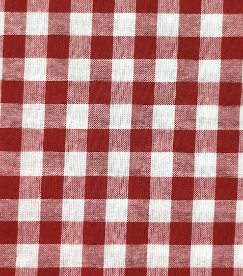 Bavlněný kanafas kostka červená 1 x 1 cm