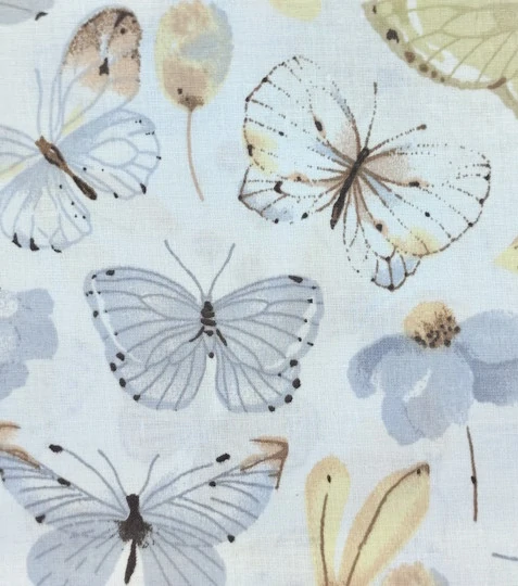 Bavlněná látka směs motýlků