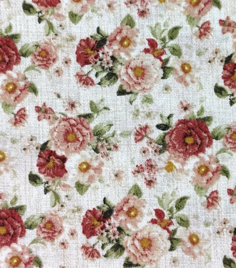 Dekorační látka růže červené Jane