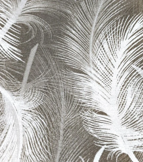 Dekorační látka peří Leggero mocha