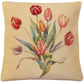 Tulipány dekorační polštář 45 x 45 cm