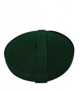 Popruh tmavě zelený 40 mm/ 5m