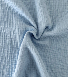 Mušelín plenkovina baby blue
