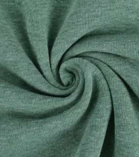 Teplákovina počesaná Sweat melange petrolejová