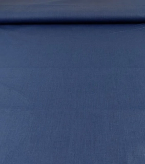 Bavlněná látka jednobarevná modrá jeans