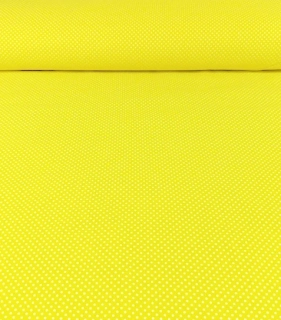 Bavlněná látka puntíky lemon 2mm