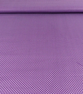 Bavlněná látka puntíky lilac 2mm