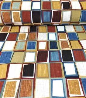 Dekorační látka kostky červené