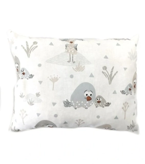 Dekorační polštář ptačí rodinka 40 x 30 cm